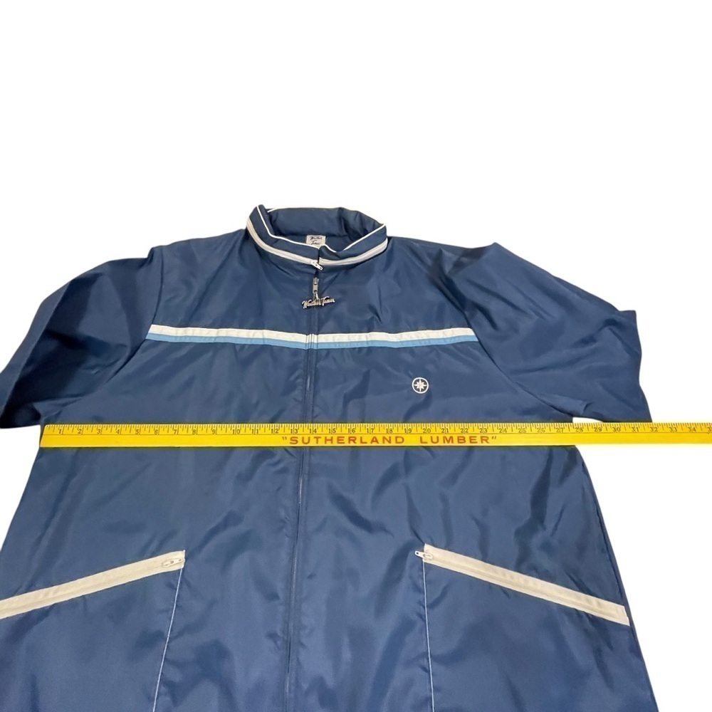 Vintage Weather Tamer Made in the USA 🇺🇸 Men’s Blue Rain Jacket Size 48/28W - Picture 7 of 10
